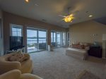 Lower Level Lakeview Living Area with Queen Sofa Sleeper